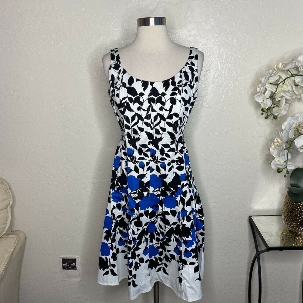 Nine West Fit and Flare Floral Print Dress 6P